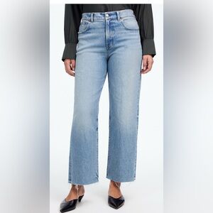 NWT! MADEWELL Perfect Vintage Wide Leg Crop Jeans